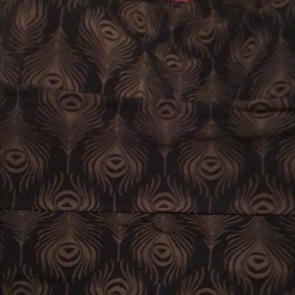 Lularoe maxi skirt. Peacock feathers design